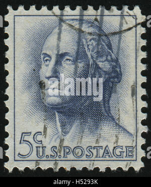 UNITED STATES - CIRCA 1962: stamp printed by United states, shows George Washington, circa 1962. Stock Photo