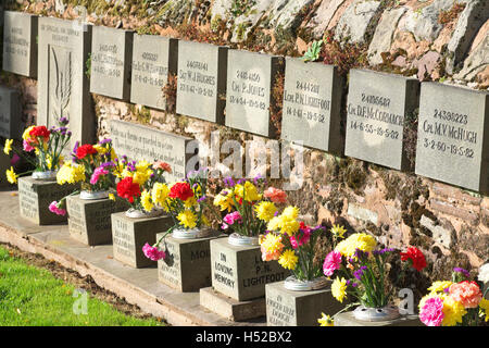 SAS Special Air Service regiment memorial to soldiers who died during The Falklands War in 1982 at St Martins Church Hereford UK Stock Photo