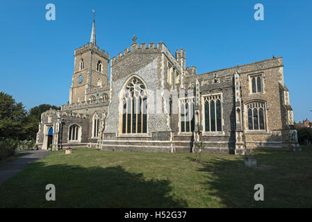 Parish church of St Mary the Virgin, Ware, Hertfordshire Stock Photo