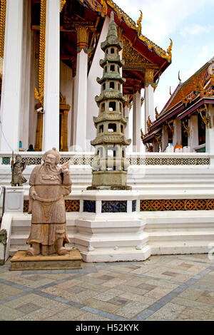 in the temple bangkok asia   thailand abstract cross        step    wat  palaces Stock Photo