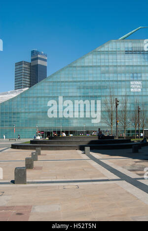 Museum of Football building in the city centre of Manchester, England Stock Photo