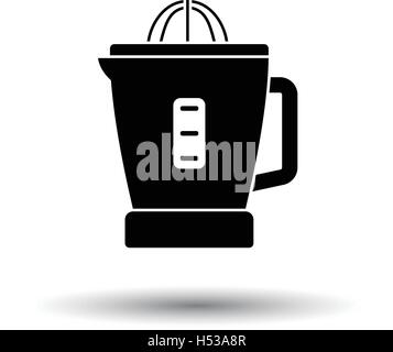 Citrus juicer machine icon. White background with shadow design. Vector illustration. Stock Vector