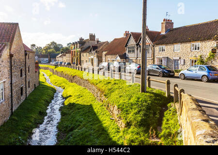 Historic settlement of Helmsley village town, north Yorkshire, England UK England GB towns villages Stock Photo