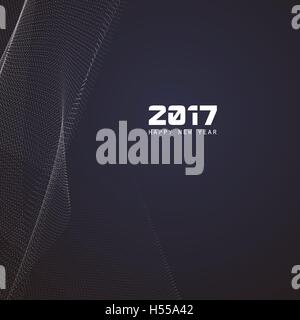 "2017" banner background design. Stock Vector