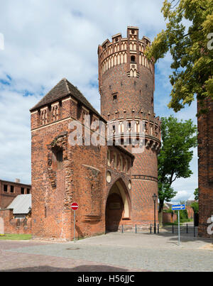 Neustädter Tor, gate, Hanseatic City Tangermünde, Saxony-Anhalt, Germany Stock Photo
