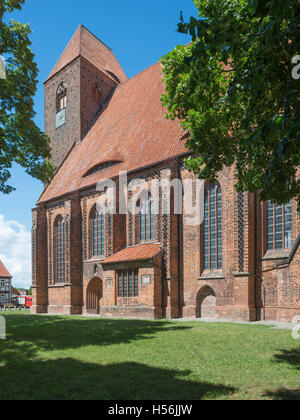 Gothic parish church of St. John, Hanseatic City Werben, Saxony-Anhalt, Germany Stock Photo