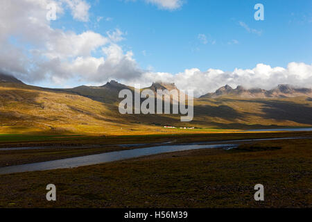 Landscape, East Iceland, North Atlantic, Europe Stock Photo