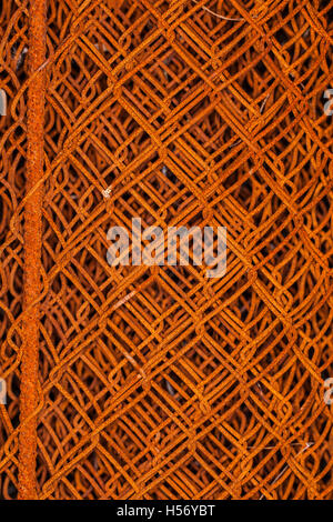 old rusty grid background Stock Photo
