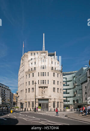 Broadcasting House, built in 1932, the BBC's corporate headquarters ...