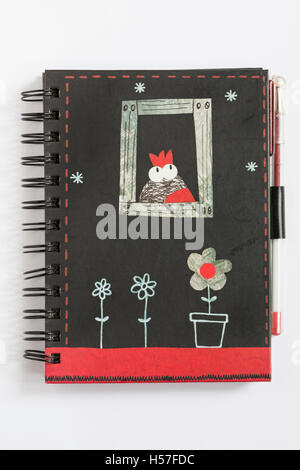 Welcome to the fun game of cool gelly drawing on black paper  - front of book Stock Photo