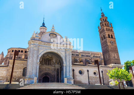 Cathedral of Nuestra Senora de la Huerta in Tarazona de Aragon, Saragossa, Spain Stock Photo