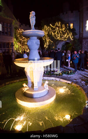 Atmosphere of a fountain at the 2016 City Gala Fundraiser at The Playboy Mansion on February 15, 2016 in Los Angeles, California. Stock Photo