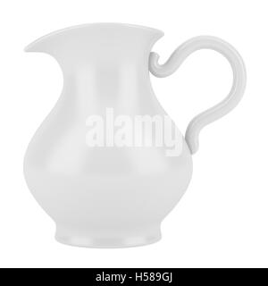 ceramic jug isolated on white background Stock Photo