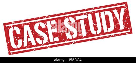 case study square grunge stamp Stock Vector