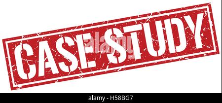 case study square grunge stamp Stock Vector