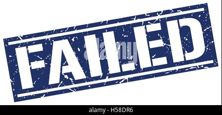 failed square grunge stamp Stock Vector