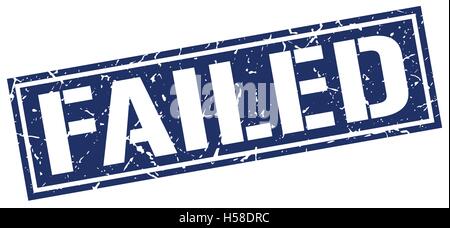 failed square grunge stamp Stock Vector