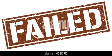 failed square grunge stamp Stock Vector