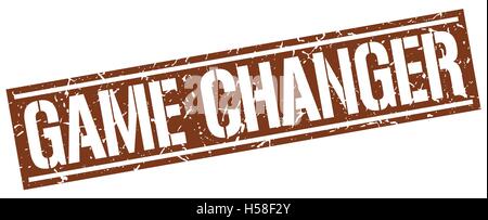 game changer square grunge stamp Stock Vector