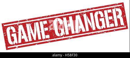 game changer square grunge stamp Stock Vector