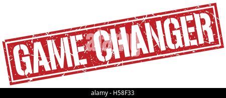 game changer square grunge stamp Stock Vector