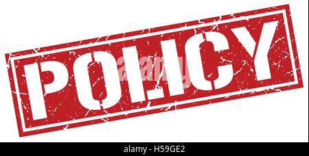 policy stamp policy square grunge sign policy Stock Vector Image