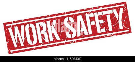 work safety stamp. work safety square grungy blue sign Stock Vector ...