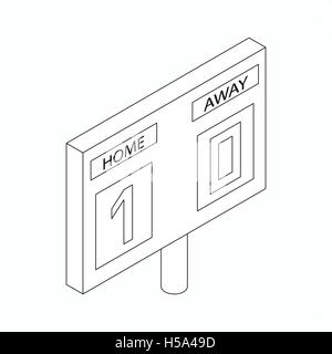 Scoreboard icon, isometric 3d style Stock Vector