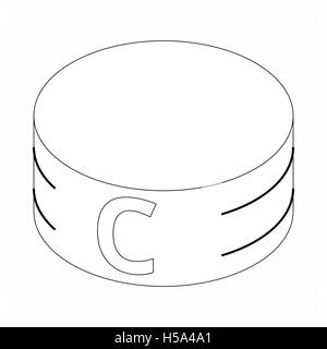 Captain armband icon, isometric 3d style Stock Vector