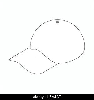 Baseball hat icon, isometric 3d style Stock Vector