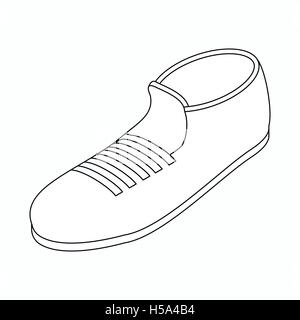 Sport shoe icon, isometric 3d style Stock Vector