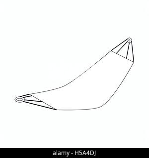 Hammock icon, isometric 3d style Stock Vector