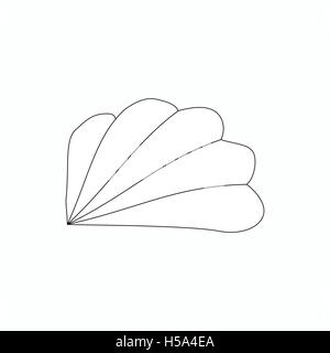 Seashell icon, isometric 3d style Stock Vector