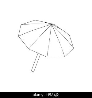 Studio umbrella icon in isometric 3d style Stock Vector