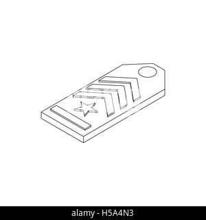 Shoulder strap icon, isometric 3d style Stock Vector