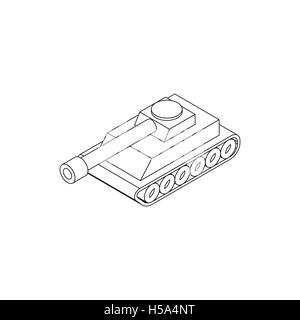 Tank icon, isometric 3d style Stock Vector