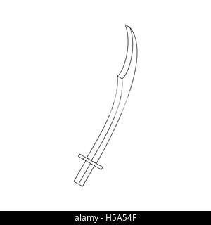 Saber, isometric 3d icon Stock Vector