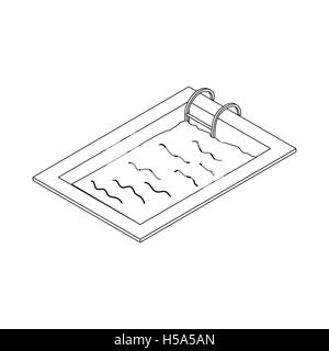 Swimming pool icon, isometric 3d style Stock Vector