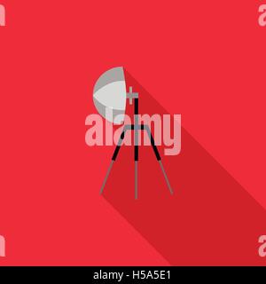Studio flash icon in flat style Stock Vector