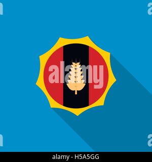 Label for the beer icon, flat style Stock Vector