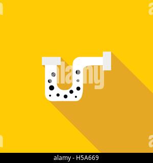 Clog in the pipe icon, flat style Stock Vector Image & Art - Alamy