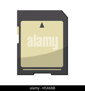 Memory card  icon, cartoon style Stock Vector
