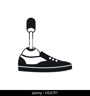 Prosthetic leg icon, simple style Stock Vector