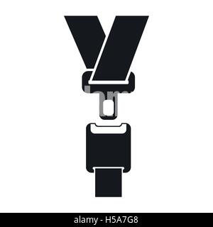 Safety belt icon, simple style Stock Vector