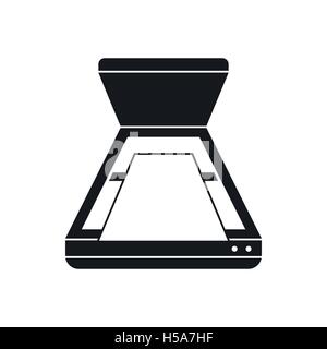 Open scanner icon, simple style Stock Vector