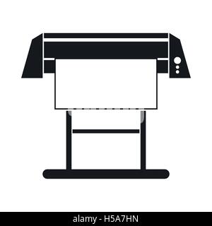 Large format inkjet printer icon, simple style Stock Vector