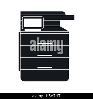 Multipurpose device, fax, copier and scanner icon Stock Vector