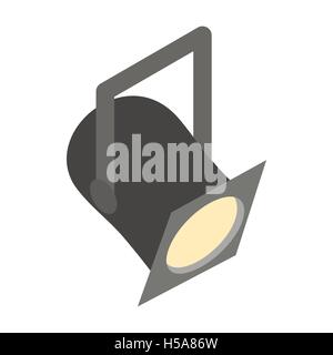 Theater spotlight icon, isometric 3d style Stock Vector