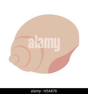 Shell icon, isometric 3d style Stock Vector