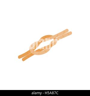 Nautical knot icon, isometric 3d style Stock Vector